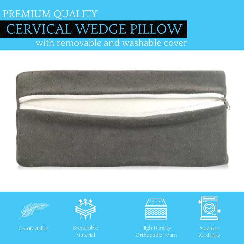 [Australia] - Cervical Traction Wedge Pillow - Neck Shoulder Scapula Relaxer - Gentle Spinal Correction - Posture, Occiput Release, Headaches & Migraines 