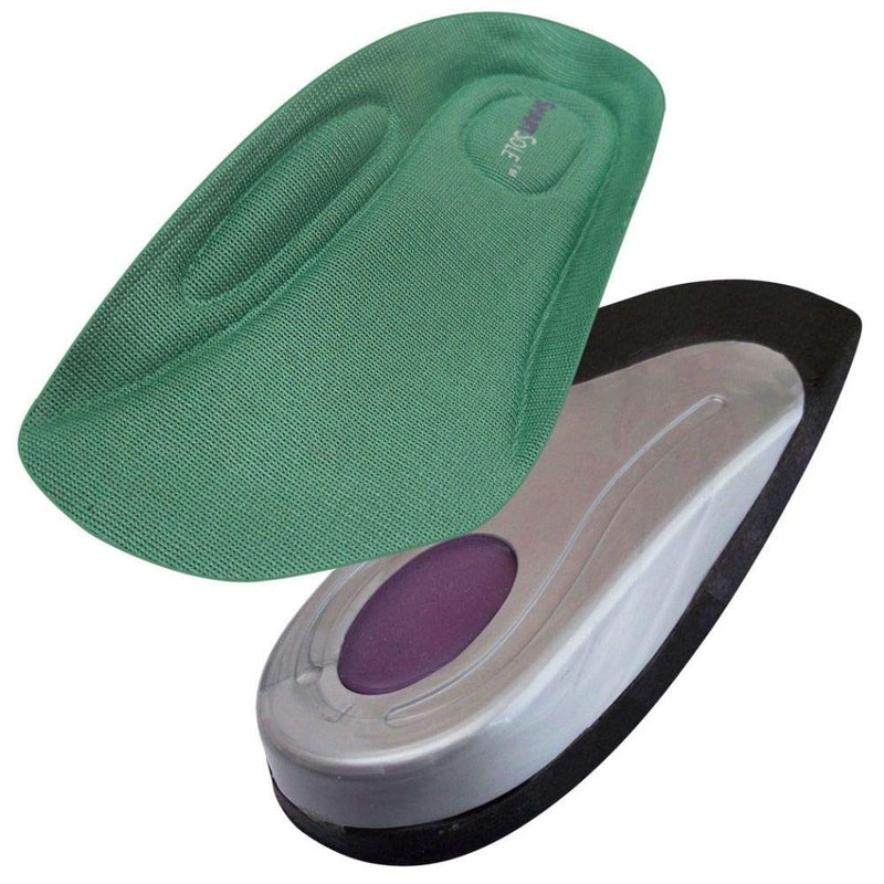 [Australia] - Insoles for Plantar Fasciitis and Heel Pain Relief | Arch Support for Women & Men | Flat Feet & Shin Splints Relief | All Day Comfort | SmartSole Exercise Insoles - 3/4 Length Medium: Womens Size 8.5 - 11, Mens 7.5 - 10 