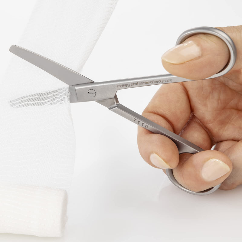 [Australia] - REMOS Household Scissors, Universal Scissors, Pointed-Round, Straight Cutting Edge, 14.5 cm, Stainless Steel 
