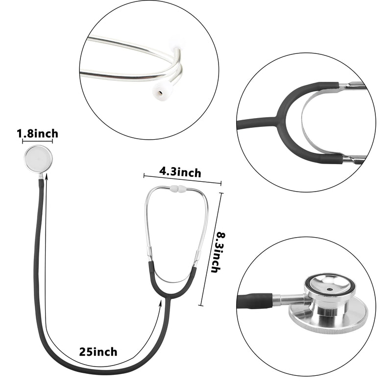 [Australia] - Rcanedny 4 Pack Dual Head Stethoscope Kids Doctor Stethoscope Working Stethoscope Toy for Cosplay Educational Equipment, 4 Colors 