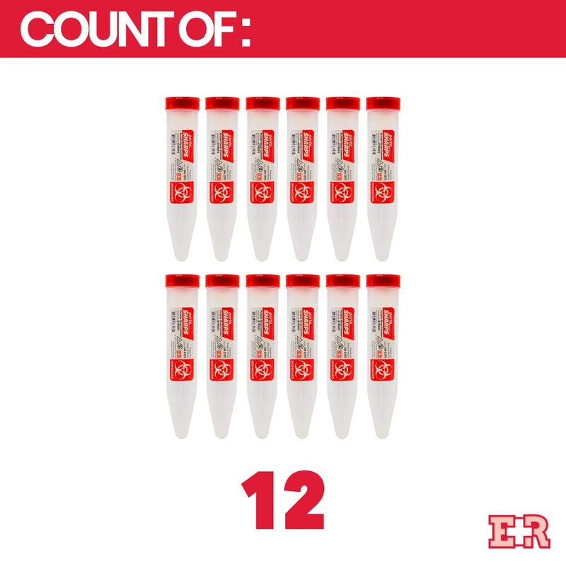 [Australia] - Ever Ready First Aid Porta Sharps Transportable Sharps Container with Locking Mechanism - 12 Count 12 Count (Pack of 1) 