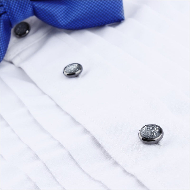 [Australia] - HAWSON Cufflinks and Tuxedo Studs Set for Mens Diamond dust Cufflinks - Business Gift Wedding Party Accessories… cufflinks and studs set Black 