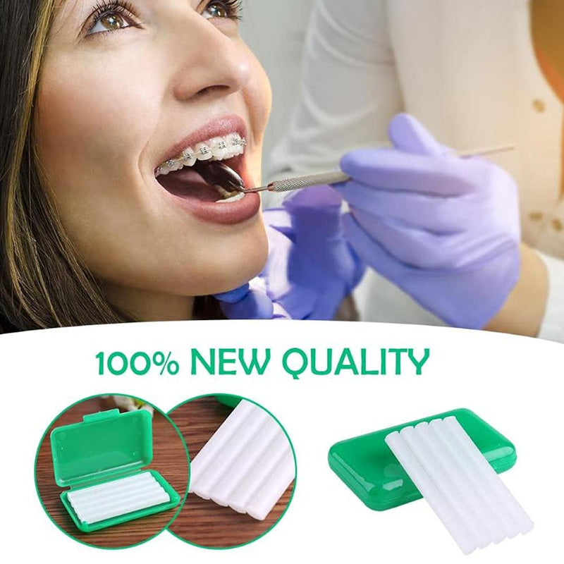 [Australia] - 1 Box of Dental Oral Care Orthodontics Wax Dental Relief Wax with Fruit Flavor Suitable for Brace Wearers Flavored Gum Protection 