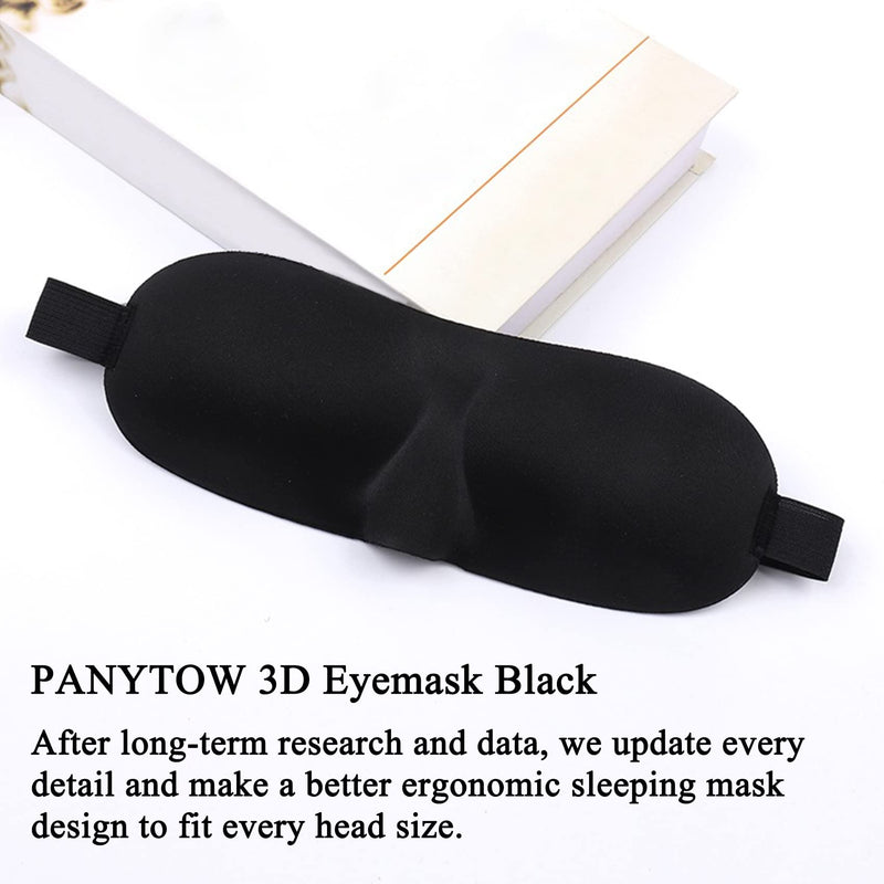 [Australia] - PANYTOW Sleep Mask, Memory Foam Sleep Mask for Women Men, 3D Contoured Cup Eye Mask 100% Blockout All Light Sleeping Mask for Travel, Nap, Yoga Unisex 