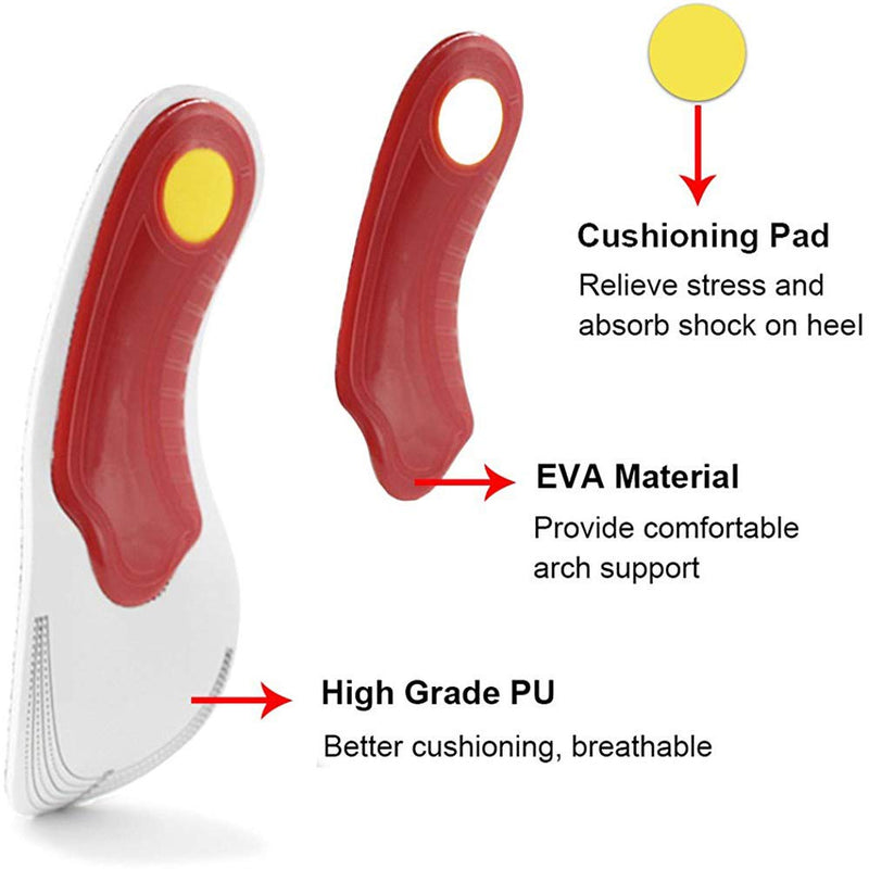 [Australia] - Ailaka High Arch Support Shoe Insoles Inserts for Flat Feet - Orthotic Insoles High Arch for Men Women Arch Pain, Plantar Fasciitis Relief Insoles 7/10.5 UK 