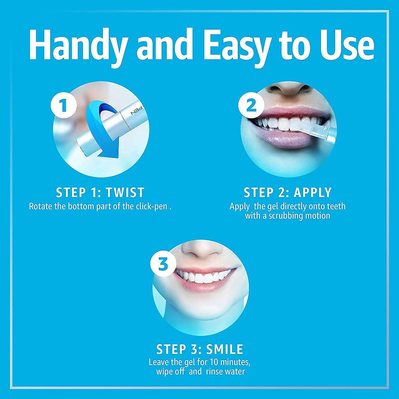 [Australia] - Smile Science Harley Street - Professional Advanced Teeth Whitening Pen - Up to 8 Shades Whiter - 100% safe for Enamel - Vegan - For Sensitive Teeth - Rapid Results - Clinically Proven 