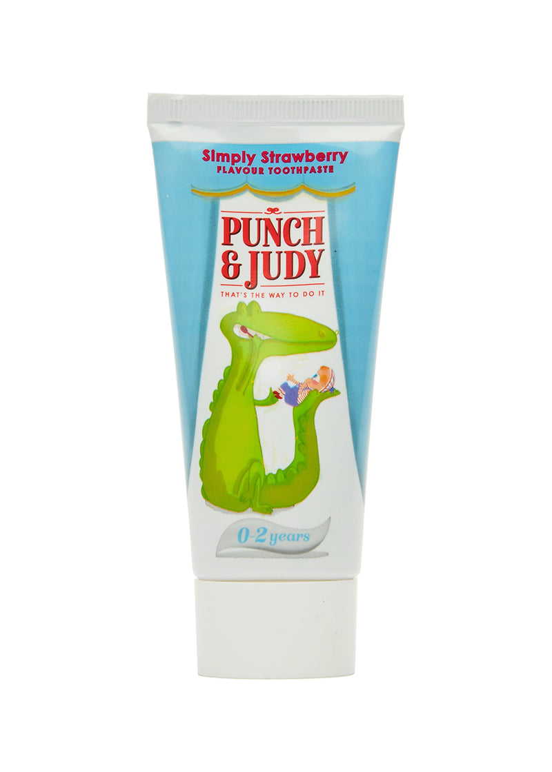 [Australia] - Punch & Judy Kids Toothpaste - Baby Strawberry Flavour, 0-2 Years, Fluoride, Sugar Free 50ml (Pack of 1) 50 ml (Pack of 1) 