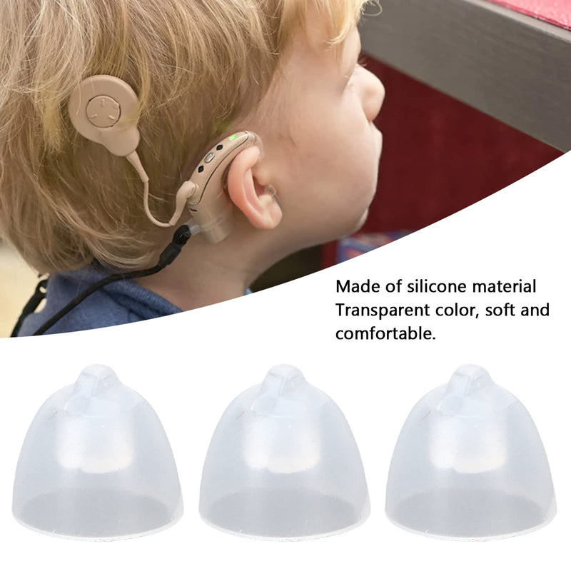[Australia] - 10Pcs/Pack Hearing Aid Domes, 8mm Open Single Layer Washable Antistatic Bass Dome Universal Domes for Hearing Aids Replacement 
