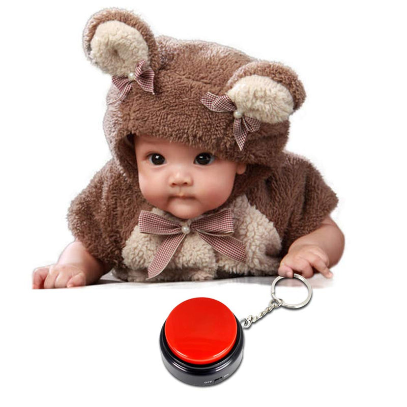 [Australia] - M7 Mini Size Sound Button Record Talking Button with Keychain with on-Off Best Gifts for Kids Friends - Easy to Carry 