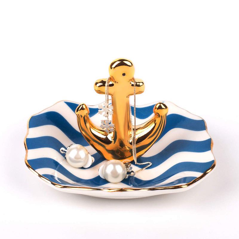 [Australia] - BESKIT Ring Holder with Boat Anchor Jewelry Organizer for Jewelry, Christmas Birthday Gifts 