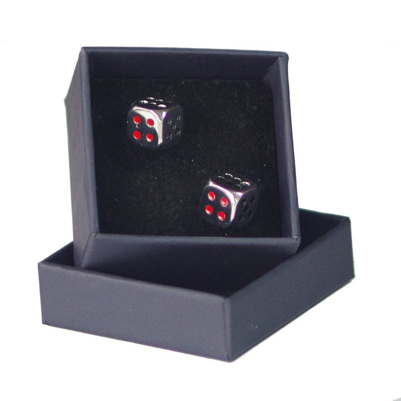 [Australia] - Salutto Men's Classic Shape Funny Playing Cufflinks with Gift Box One Color 