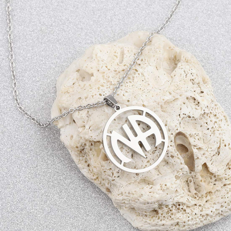 [Australia] - CHOORO NA Necklace Narcotics Anonymous Charm Pendant Jewelry 12 Step Program Drug Abuse Addiction Stay Clean Gift Men or Women 