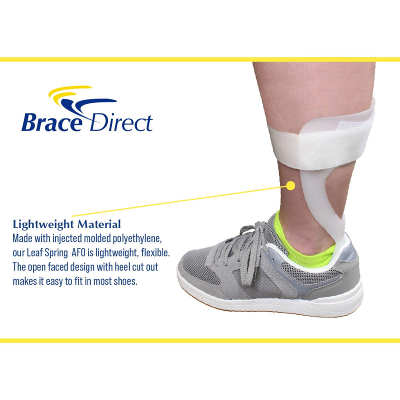 [Australia] - Leaf Spring Semi-Rigid AFO Support Brace for Flaccid Foot Drop Foot with Moldable/Trimmable Footplate Orthosis Support Right Foot - Womens 
