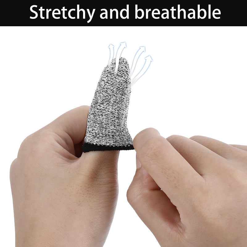 [Australia] - Molain Finger Cots Cut Resistant Protection, 10 Pieces Reusable Finger Thumb for Work,Kitchen,Garden,Sculpture 