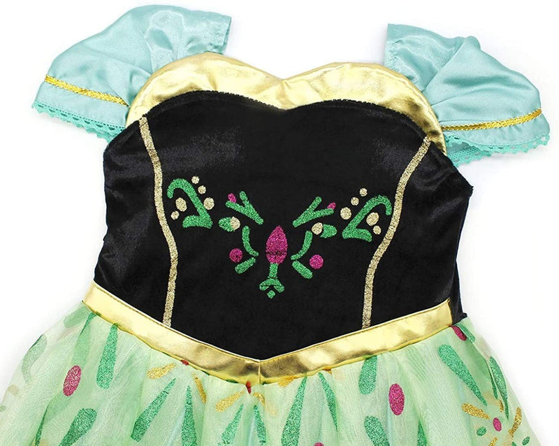 [Australia] - Xinfenglai Green Girls Cosplay Dance Dress Princess Costume 2-3T 