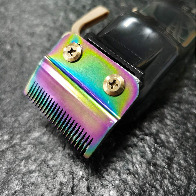 [Australia] - Professional Stagger-Tooth Trimmer Clipper Replacement Blades 2-Hole #2161 -Compatible with 5 Star Senior Cordless Wahl Magic Clip (Rainbow) Rainbow 