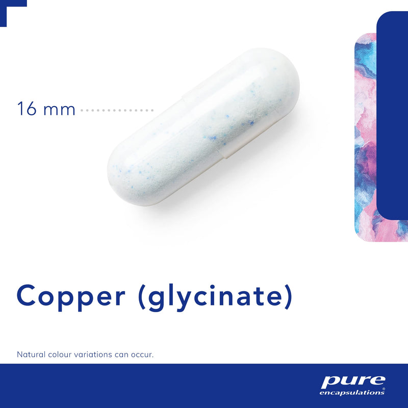 [Australia] - Pure Encapsulations - Copper (glycinate) - Support for Normal Function of The Immune System - 60 Capsules 