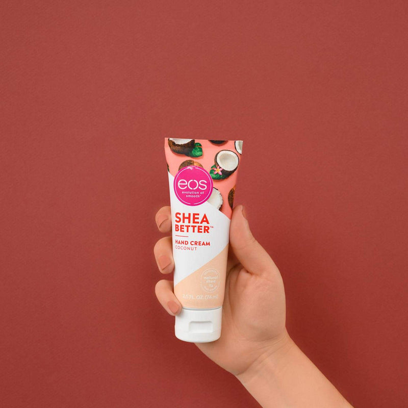 [Australia] - eos Shea Better Hand Cream - Coconut | Natural Shea Butter Hand Lotion and Skin Care | 24 Hour Hydration with Shea Butter & Oil | 2.5 oz 