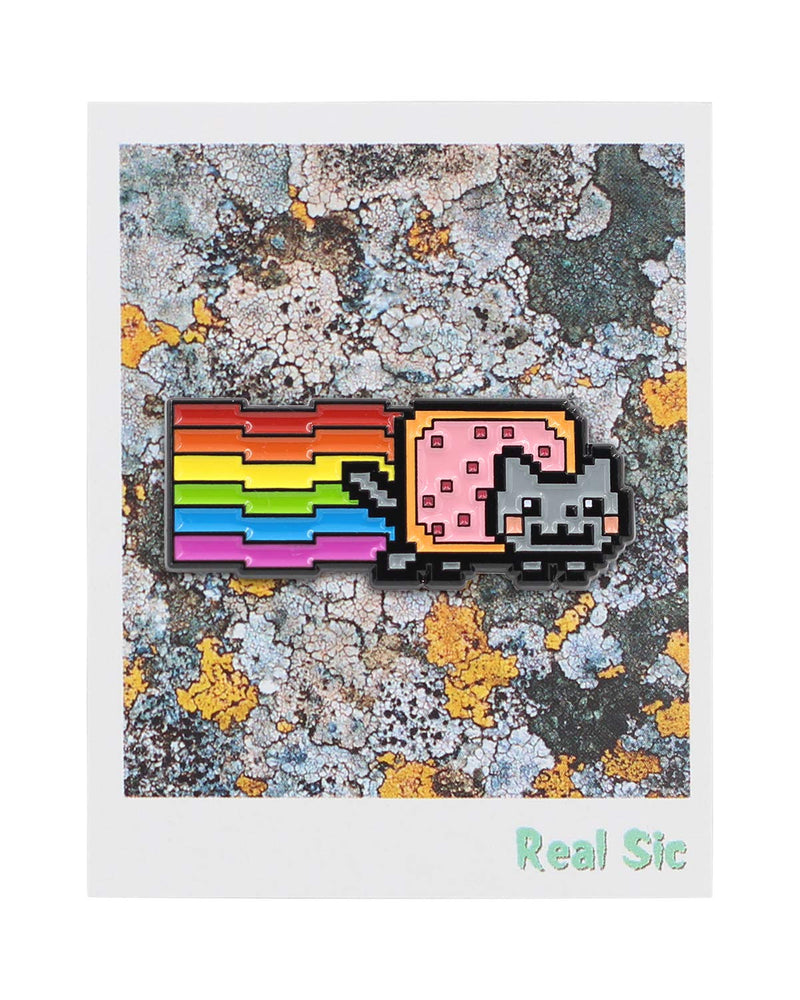 [Australia] - REAL SIC Nyan Cat Enamel Pin - Rainbow Cat With Pop-Tart Meme Pin - LGBT Pride Kawaii Cat Pin for Jackets, Backpacks, Hats, Bags & Tops 