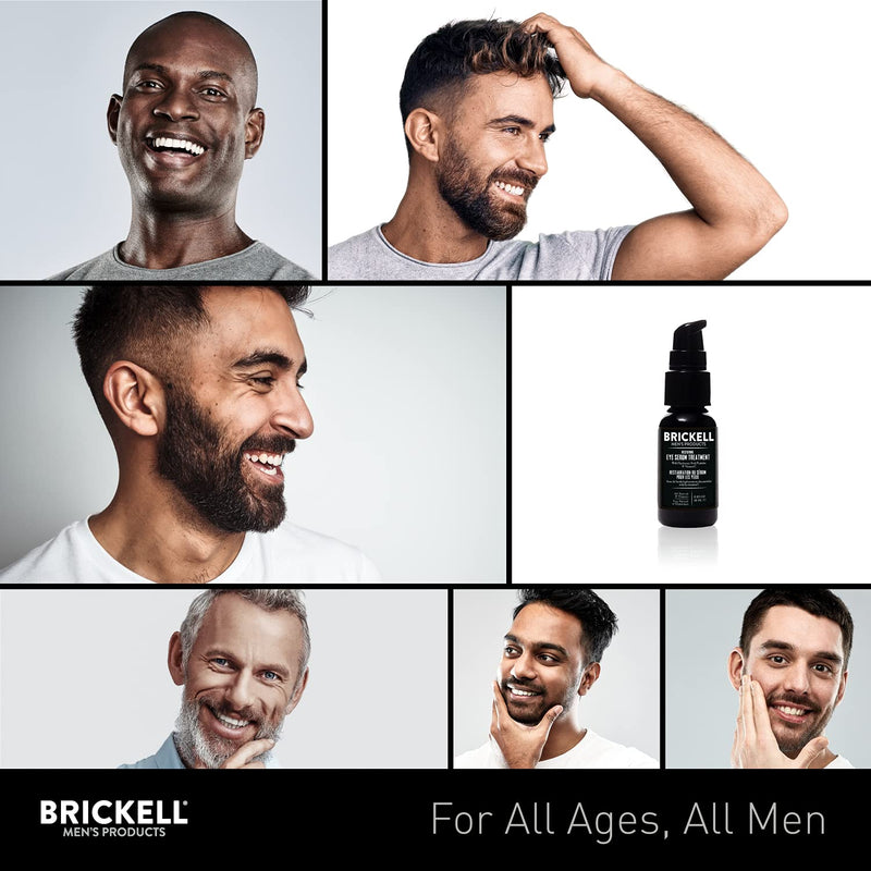 [Australia] - Brickell Men's Restoring Eye Serum Treatment for Men, Natural and Organic Eye Gel to Firm Wrinkles, Reduce Dark Circles, and Promote Youthful Skin, 0.65 Ounce, Unscented 