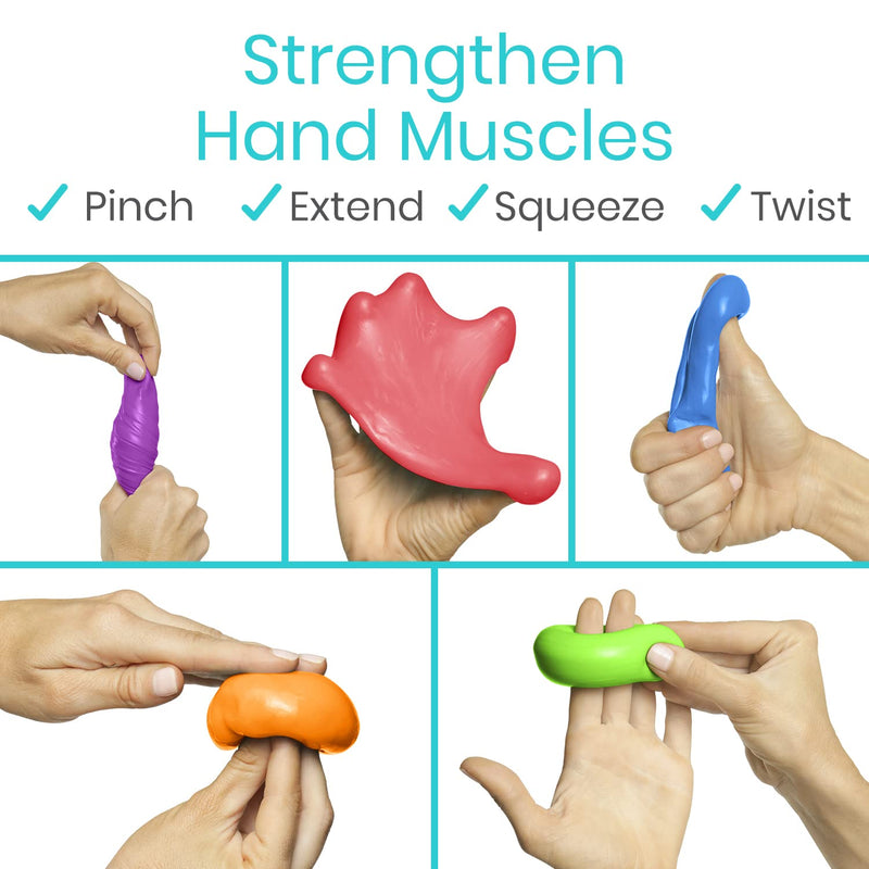 [Australia] - Vive Therapy Putty, Occupational Hand Tools (2 Pack) - Sensory Stress Relief - for Physical Exercise, Finger Pain, Grip Strength, Rehab, Arthritis, Adults, Forearms, Fidgeting, Motor Skills Teal (Xx-soft) 