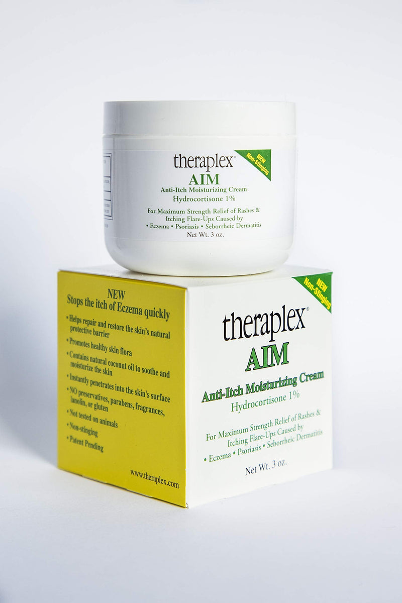 [Australia] - Theraplex AIM - Anti-Itch Moisturizing Cream (3 oz) - Non-stinging, Relieves Itching, Rashes, Flare Ups - Helps Repair & Restore the Skin's Natural Protective Barrier 