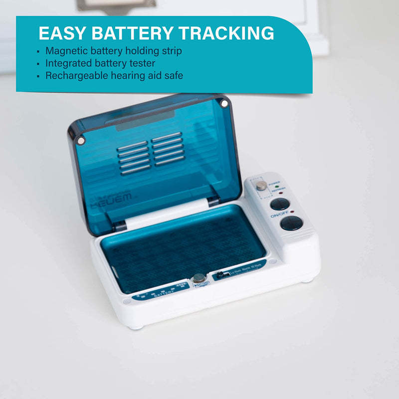 [Australia] - Hearing Aid Dryer Dehumidifier – Cochlear Implant & Hearing Aid Cleaner Removes Sweat & Moisture from Hearing aids & Wireless Earbuds in High Humidity – Hearing Aid Dehumidifier by Serene Innovations 