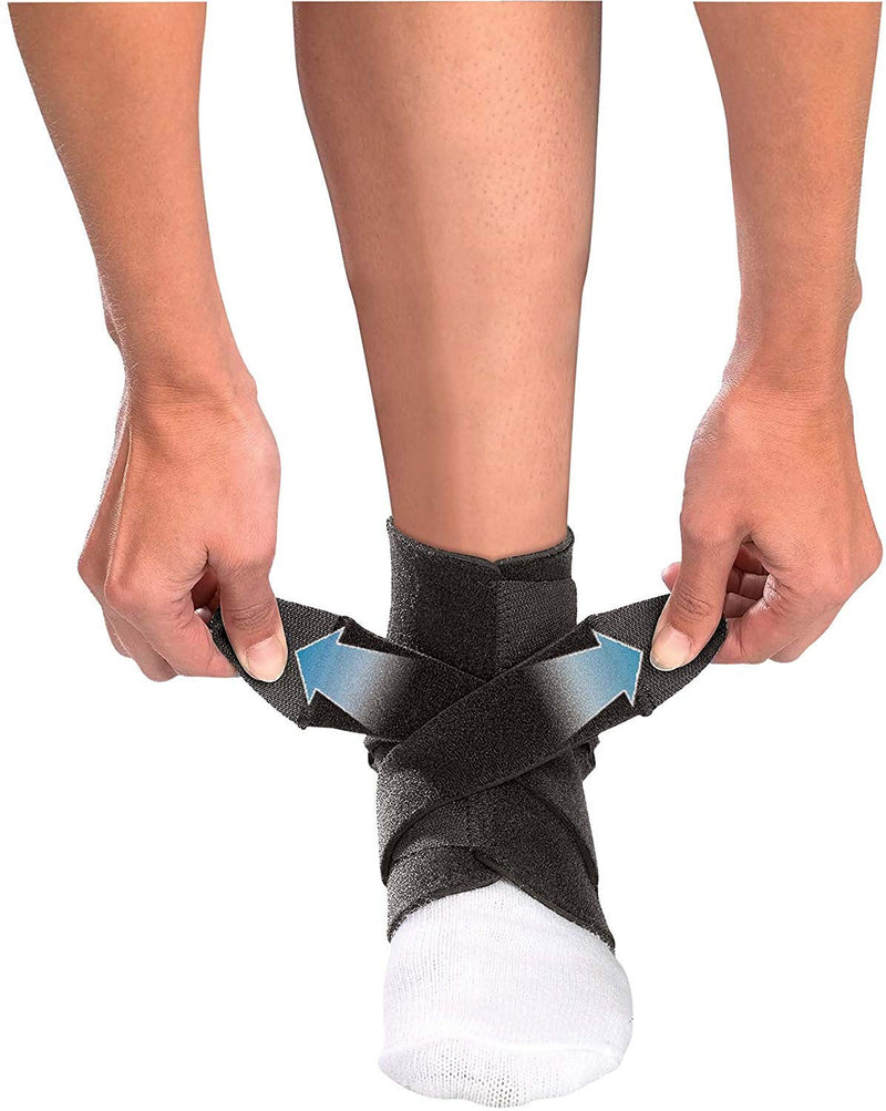 [Australia] - Mueller Adjustable Ankle Support, Black, One Size Fits Most 