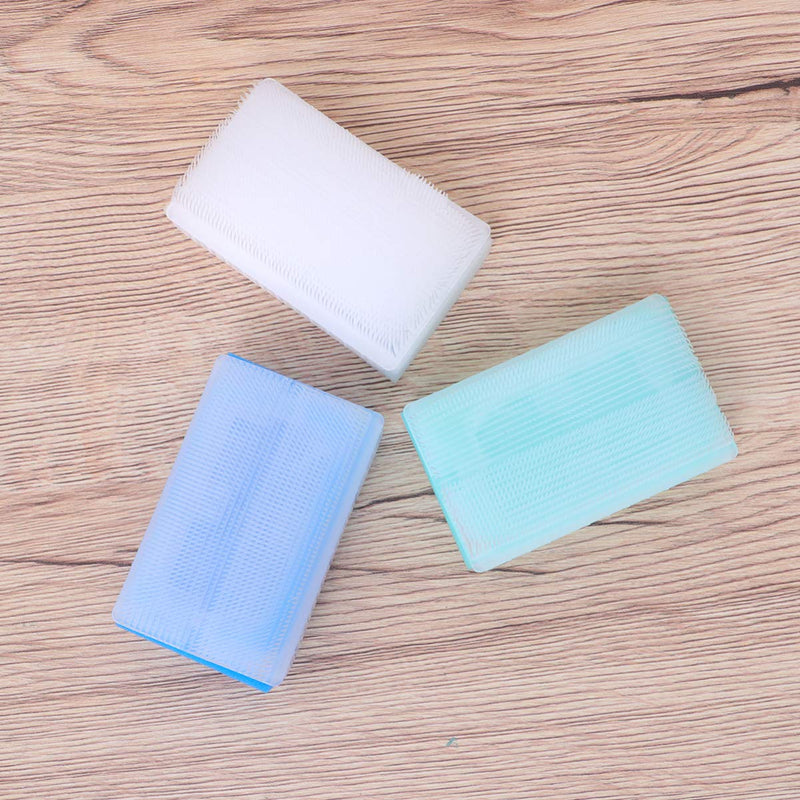 [Australia] - HEALLILY 3pcs Sensory Brush Sensory Processing Disorder ToddlerAutism Sponge Brush Infant Hair Scalp Brush Surgical Hands Scrub Brush 