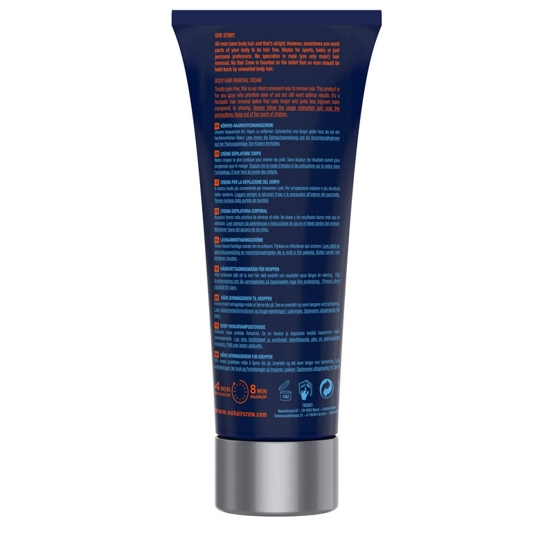 [Australia] - 2 X NO HAIR CREW Body Hair Removal Cream – Depilatory Cream Made for Men, 200 ml (Set 2 x 200ml) 