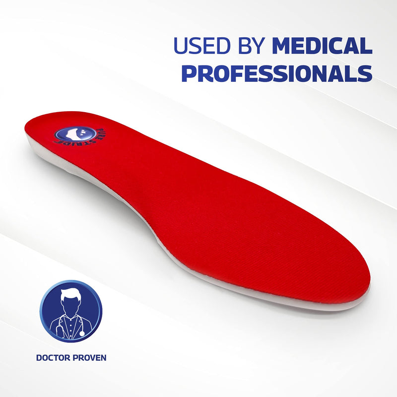 [Australia] - Pure Stride Full Length Insoles, Comfort Insoles - Shoe Insert & Support for Metatarsals, High Arch, Flat Feet - Pain Relief for Plantar Fasciitis, Arch, Heel - 1 Pair, Men's 14-15 Gen2 M 14-15 
