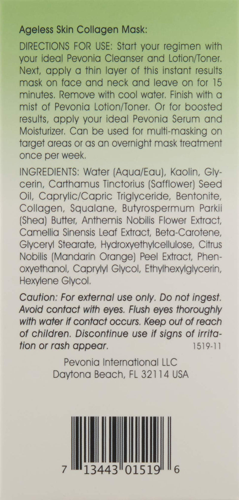 [Australia] - Ageless Skin Collagen Mask - Pevonia - 50ml 