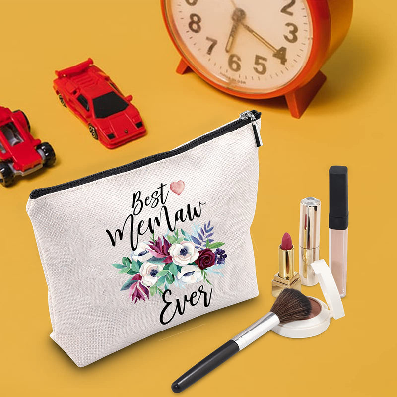 [Australia] - TSOTMO Gift for MEMAW Best Memaw Ever Cosmetic Bag Memaw Birthday Gift Grandma Gift (Memaw) 