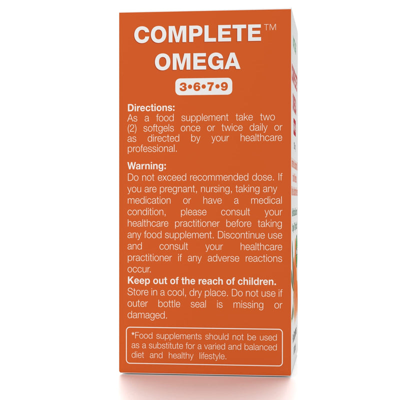 [Australia] - Complete Omega 3-6-7-9 Made in EU, Pure Sea Buckthorn Oil from Whole Sea Buckthorn Berries - Non-GMO, Kosher, cGMP (1,200mg) 60 Capsules 60 Count (Pack of 1) 