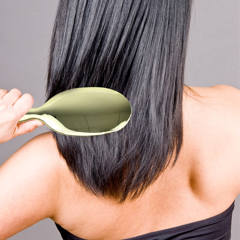 [Australia] - VinBee Paddle Hair Extension Brush Massage Hair Brush Professional Detangle Brush Comb Oval Anti-static Hair CombÔºàGoldÔºâ gold 
