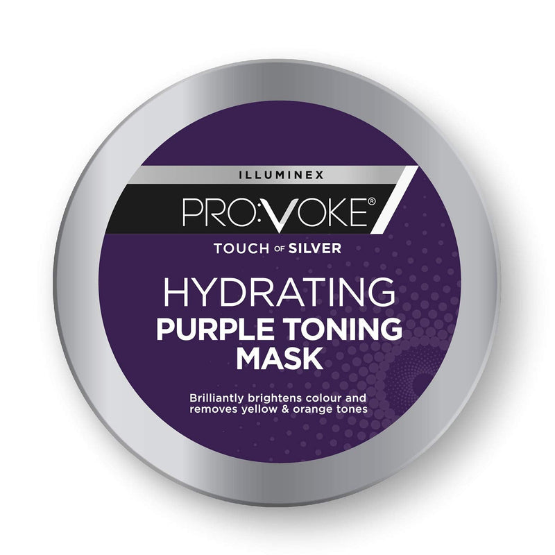 [Australia] - PROVOKE Touch Of Silver Hydrating Purple Toning Hair Mask 300ml, Brightens Blonde, Platinum, White or Grey Hair Whilst Deeply Nourishing Damaged Hair 