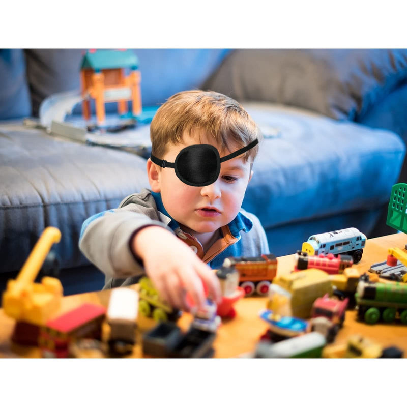 [Australia] - Eye Patch, Comfortable Medical Eye Patch Pirate Eye Patch for Adults Medical Eye Patch with Adjustable Buckle Amblyopia Lazy Eye Patches for Left or Right Eyes 