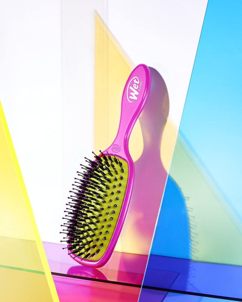 [Australia] - WetBrush Shine Enhancer Hairbrush Natural Boar Bristles Eco Friendly Purple 