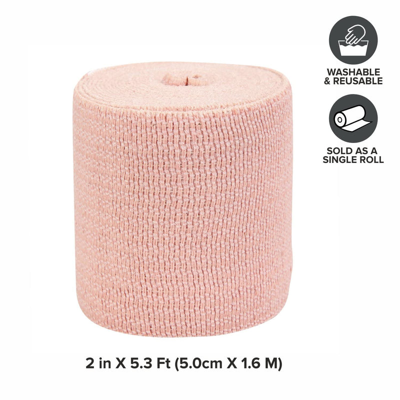 [Australia] - Mueller 2" x 5.3 ft Elastic Bandages, cotton and elastic, reusable 