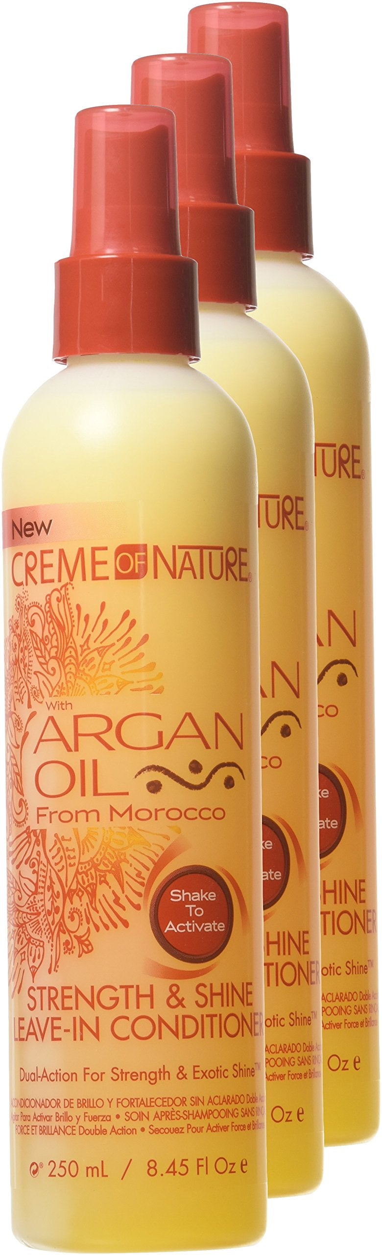 [Australia] - Creme of Nature Argan Oil Conditioner Leave-In 250 ml (Pack of 3) 250 ml (Pack of 3) 