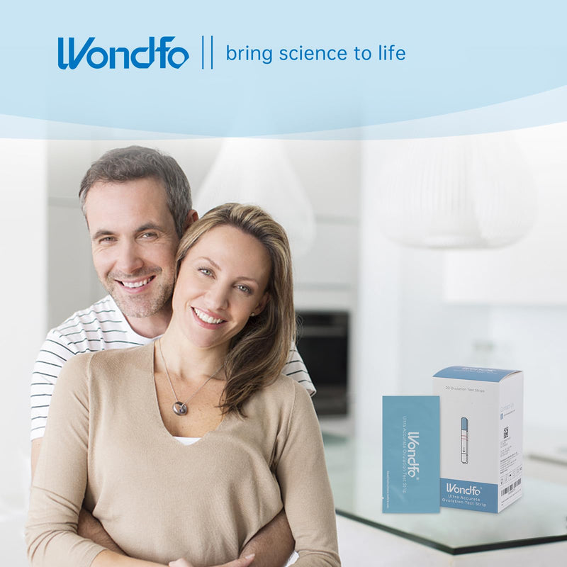 [Australia] - Wondfo Ovulation Tests Strips 20 Pack Ovulation Predictor Kit Accurate Fertility Tracker OPK 5MM Width with Color Card for Home Testing 