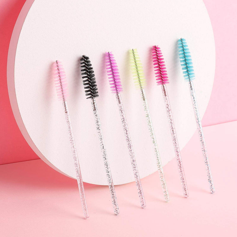 [Australia] - 300 Disposable Mascara Wands Eyelash Brush Spoolies for Eye Lash Extension, Eyebrow and Makeup Crystal Tbestmax 1Multi-colored 