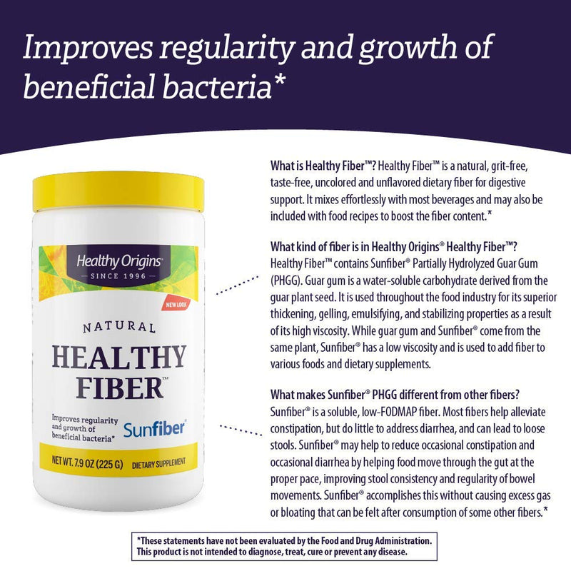 [Australia] - Healthy Origins Fiber All Natural, Non-GMO, 7.9 Ounce 