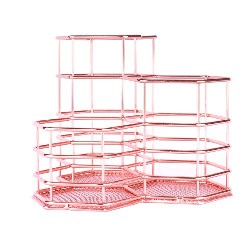 [Australia] - ANNE'S GIVERNY Makeup Brush Holder Metal Organizer Golden Rose Cosmetic Storage Beauty Sponges Blender holder Display 