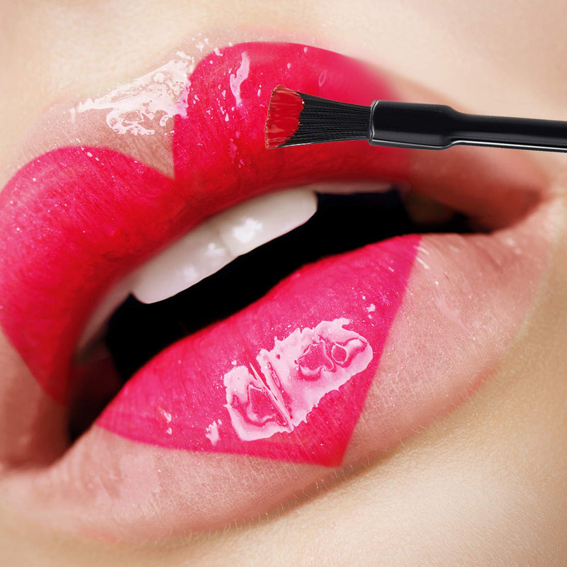 [Australia] - 200 Pieces Disposable Lip Gloss Brushes Lipstick Wands Applicator Multi-functional Makeup Cosmetic Brush Flat Brush Tools for Women Girls 