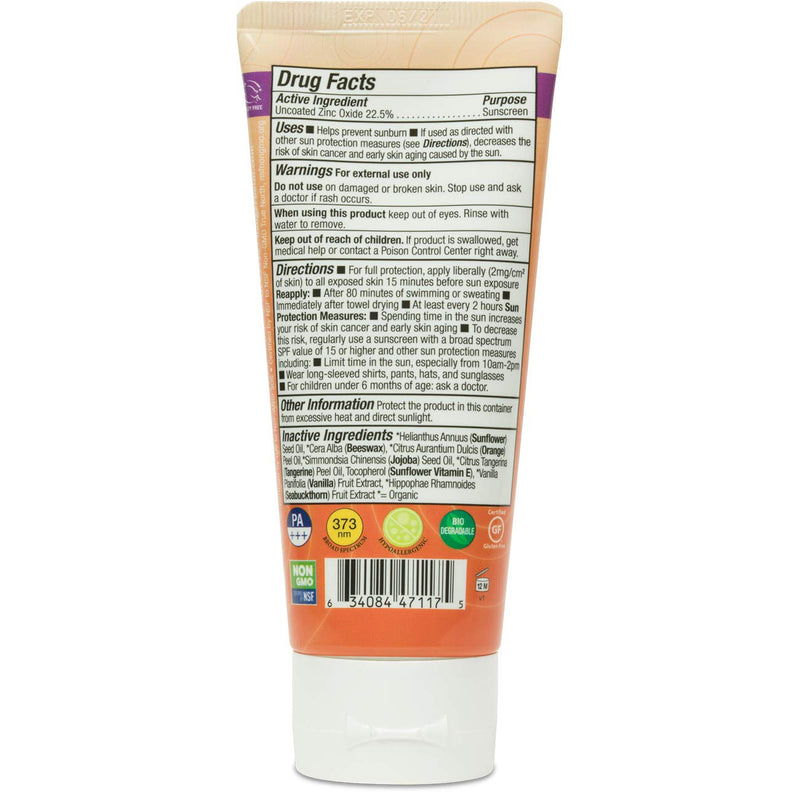 [Australia] - Badger - SPF 40 Kids Clear Sport Sunscreen Cream with Zinc Oxide for Face & Body, Broad Spectrum & Water Resistant Reef Safe Sunscreen, Natural Mineral Sunscreen, 2.9 fl oz 