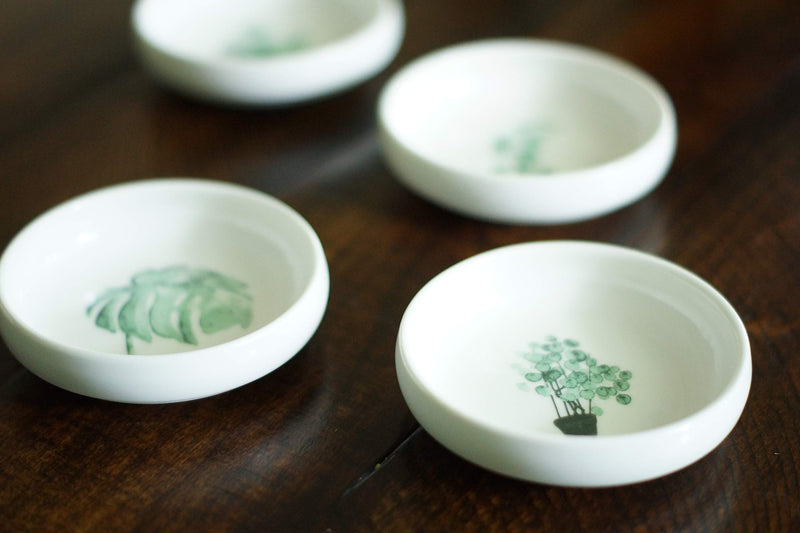 [Australia] - Modern Ceramic Jewelry Tray - Dish Trinket Ring Candy Glass Salt Sushi Nesting Circle Round Bowl Tray - Perfect Gift Favor Decorative Decor - Mom Friend Bridesmaid - CEDAR + INK 