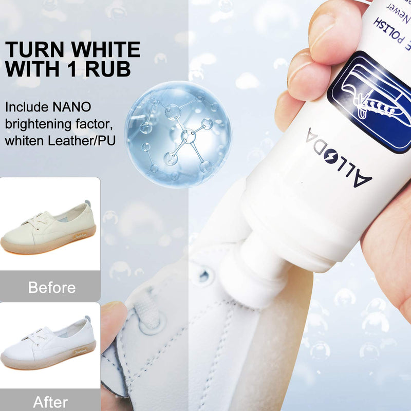 [Australia] - Shoe Cleaner+Shoe whitener, Sneaker Cleaner, Brush-Shoe Cleaning Kit, Alloda Clear 