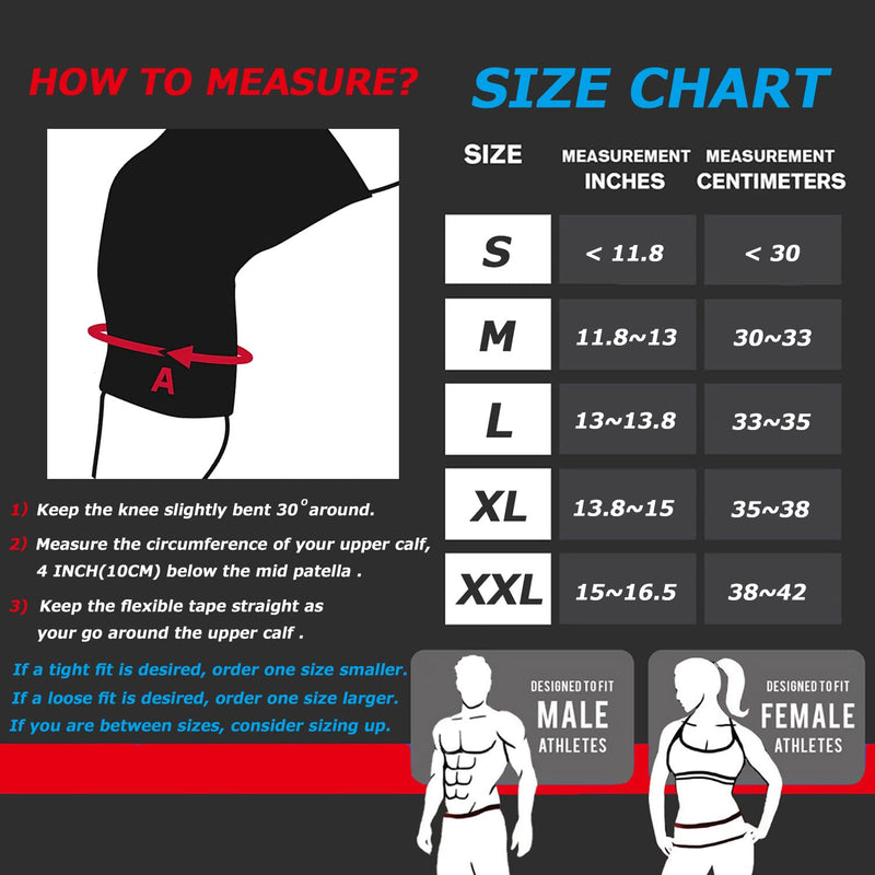 [Australia] - RUNTOP Knee Sleeves(Pair)7mm Neoprene Pads Brace Cap Support Pain Compression Home Squats Cross Fitness Training WODS Weightlifting Powerlifting Kids Children Women Gift(L) L Wonderful Woman 