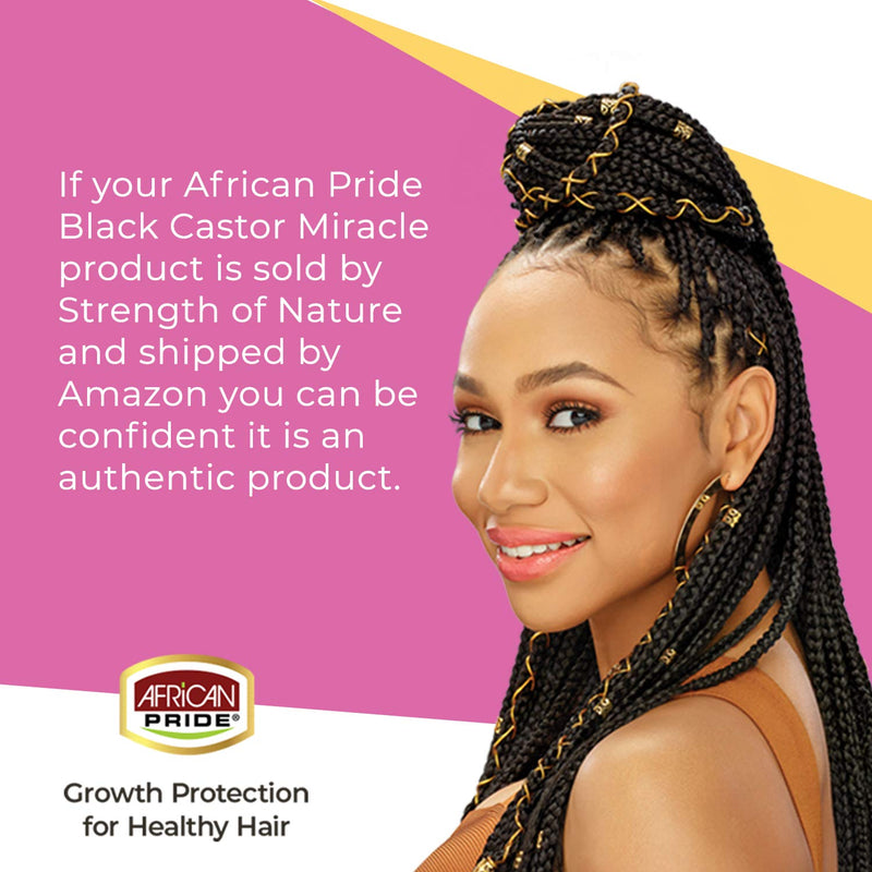 [Australia] - African Pride Black Castor Miracle Extra Hold Braid, Loc, Twist Gel - Tames Frizz & Edges, No Parabens, No Sulfates, No Mineral Oil, No Petrolatum, Contains Black Castor & Coconut Oil, 8 oz 8 Ounce (Pack of 1) 